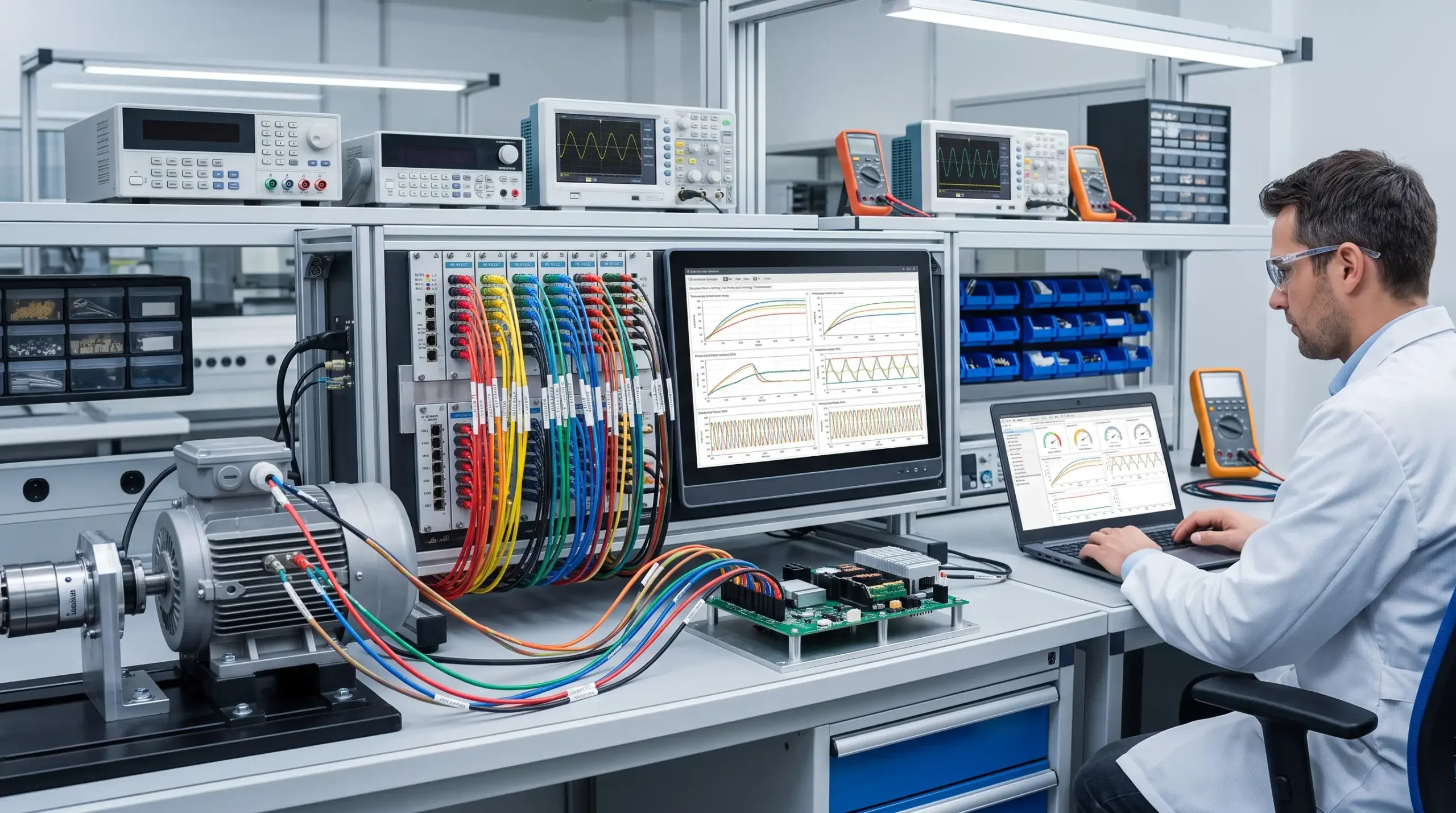 Çok kanallı data logger ile sıcaklık ve gerilim veri kaydı