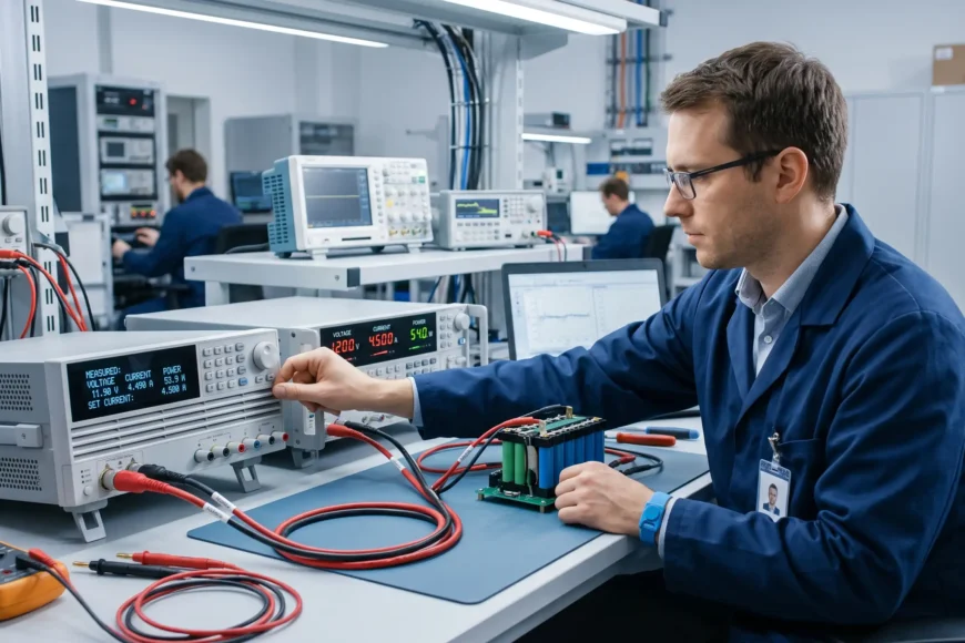 Elektronik yük cihazı ile güç kaynağı ve batarya testi