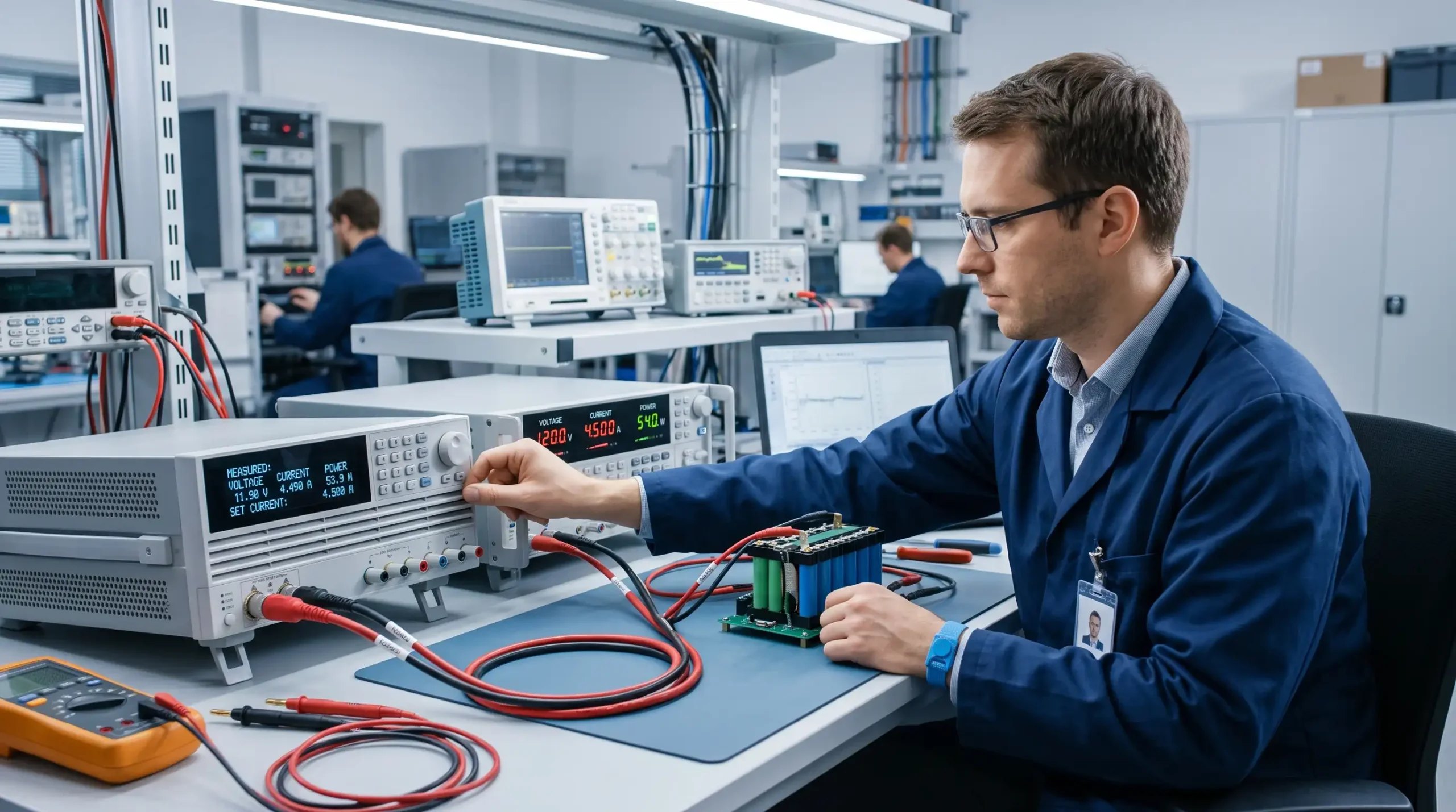 Elektronik yük cihazı ile güç kaynağı ve batarya testi