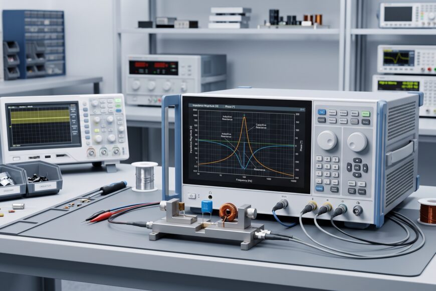Empedans analizörü ile elektronik komponentlerde frekansa bağlı empedans ölçümü