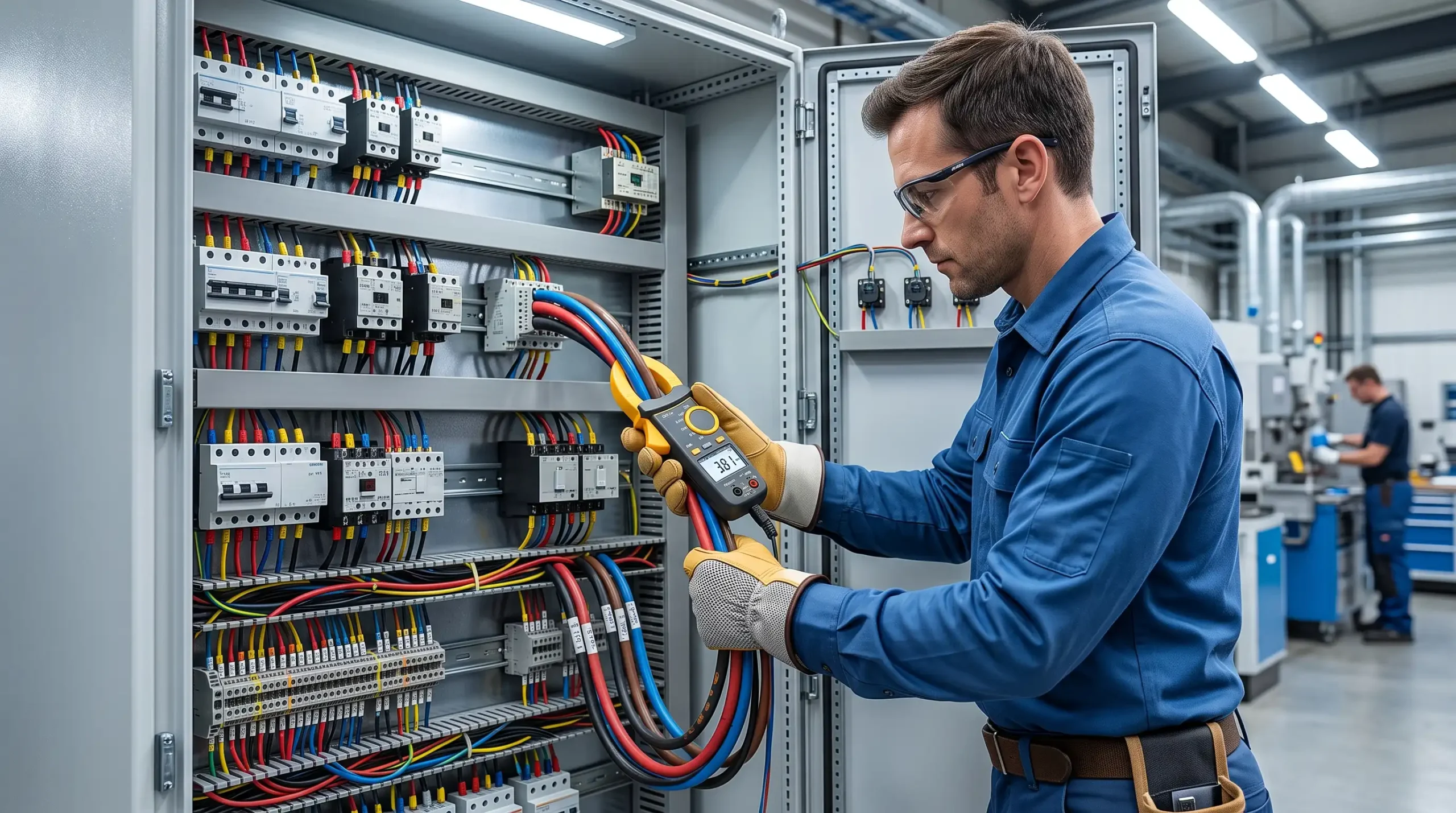 Kaçak akım pens ampermetresi ile elektrik panosunda kaçak akım ölçümü