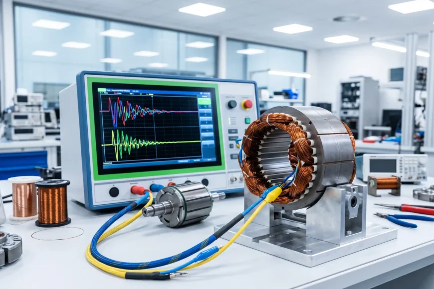 Impulse winding tester ile elektrik motoru sargı testi