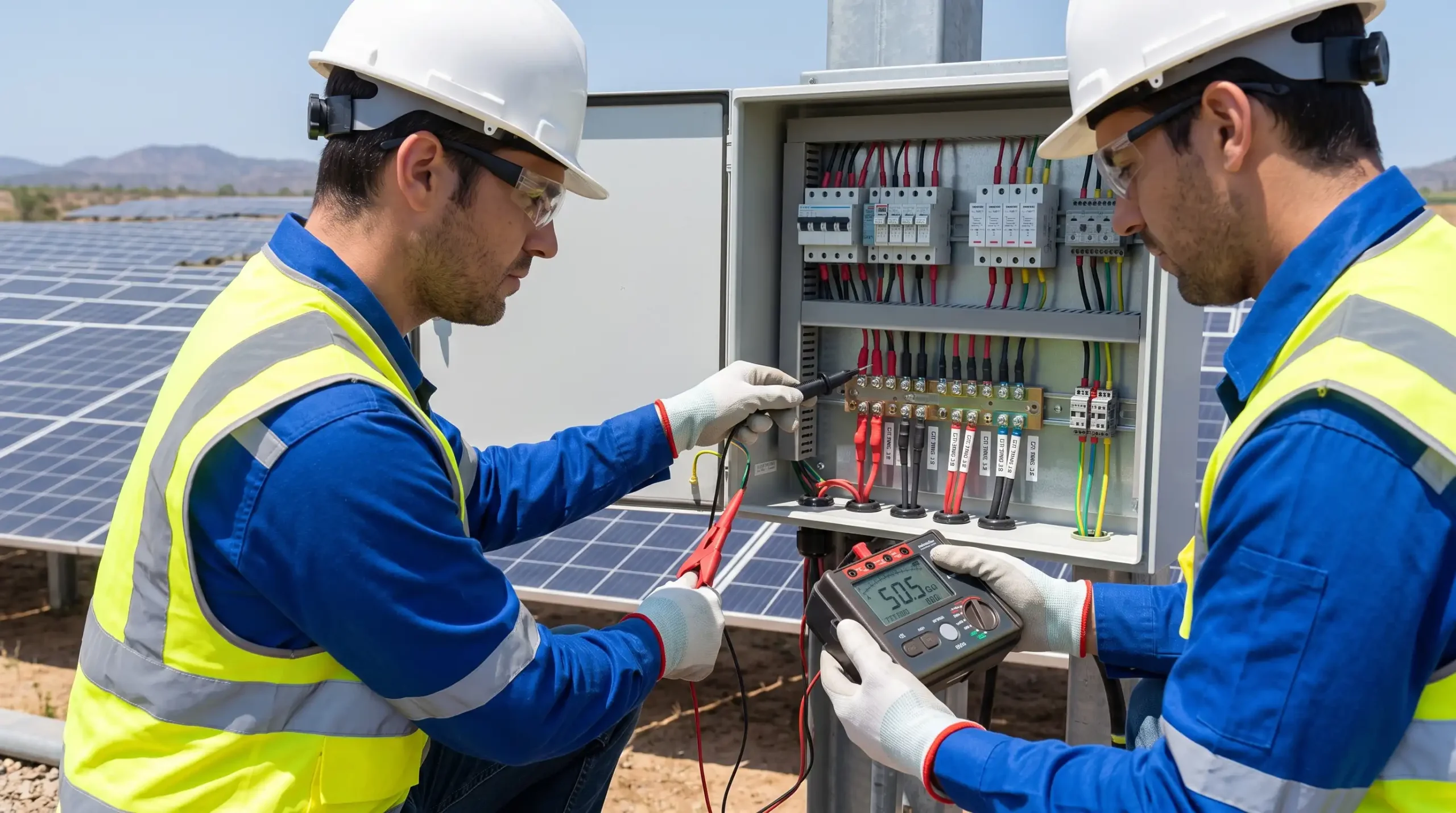 Güneş enerjisi sisteminde izolasyon test cihazı ile PV string ölçümü